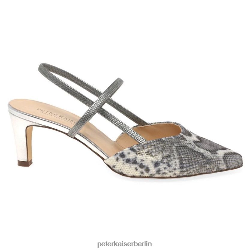 8V264D117 Peter Kaiser Mitty-a elegante Sandalen silbernes Korfu Frauen Schuhwerk