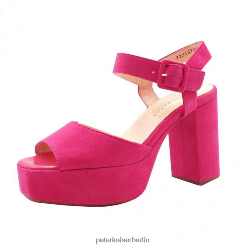 8V264D35 Peter Kaiser Felicia Plateausandalen Beerenwildleder Frauen Schuhwerk