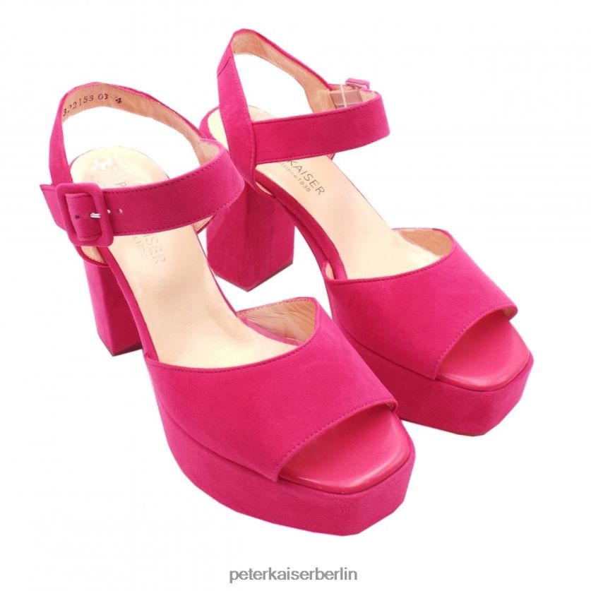 8V264D35 Peter Kaiser Felicia Plateausandalen Beerenwildleder Frauen Schuhwerk