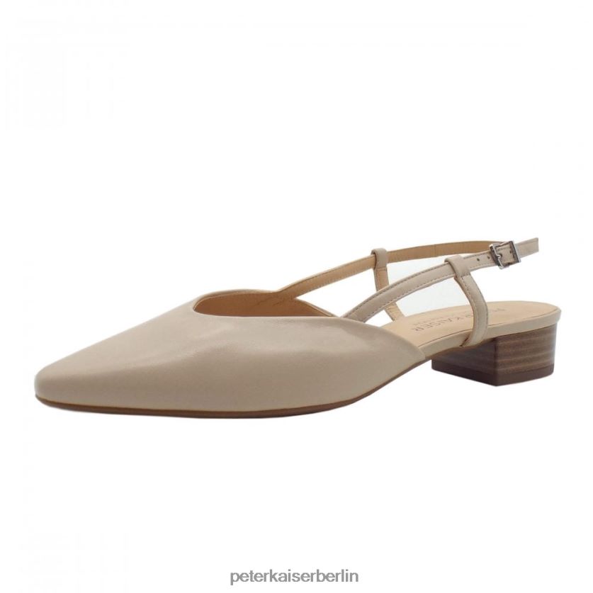 8V264D40 Peter Kaiser aina-ex elegante Ledersandalen mit niedrigem Absatz Sand Frauen Schuhwerk