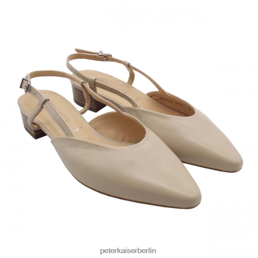 8V264D40 Peter Kaiser aina-ex elegante Ledersandalen mit niedrigem Absatz Sand Frauen Schuhwerk