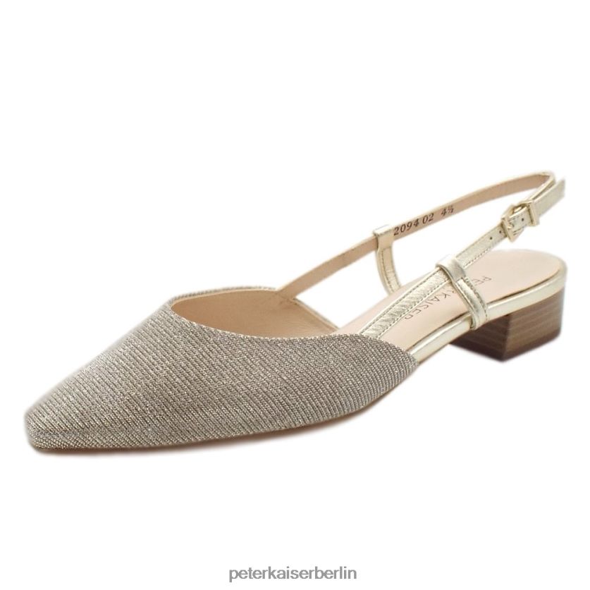8V264D57 Peter Kaiser Calissa elegante Sandalen mit niedrigem Absatz Sandschimmer Frauen Schuhwerk