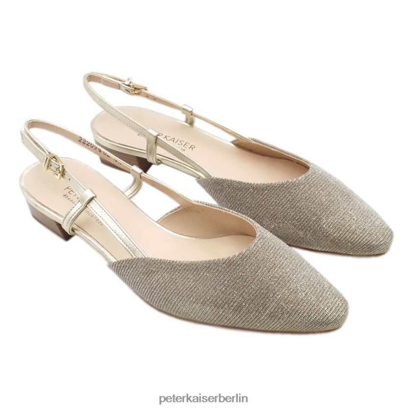 8V264D57 Peter Kaiser Calissa elegante Sandalen mit niedrigem Absatz Sandschimmer Frauen Schuhwerk