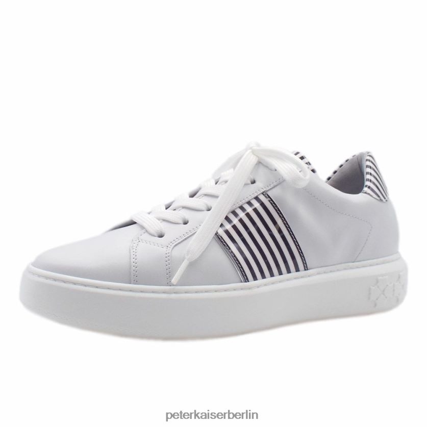 8V264D148 Peter Kaiser Moderne Sneakers aus Ilena-Leder weiß schwarz Frauen Schuhwerk
