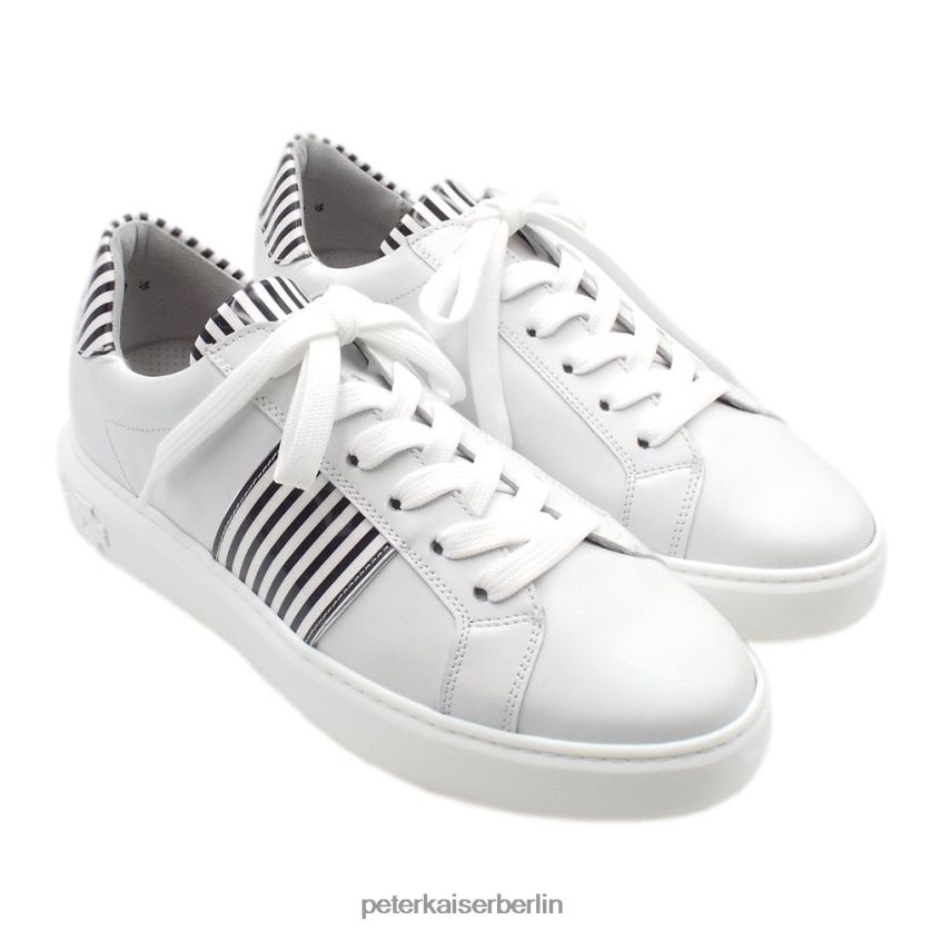 8V264D148 Peter Kaiser Moderne Sneakers aus Ilena-Leder weiß schwarz Frauen Schuhwerk