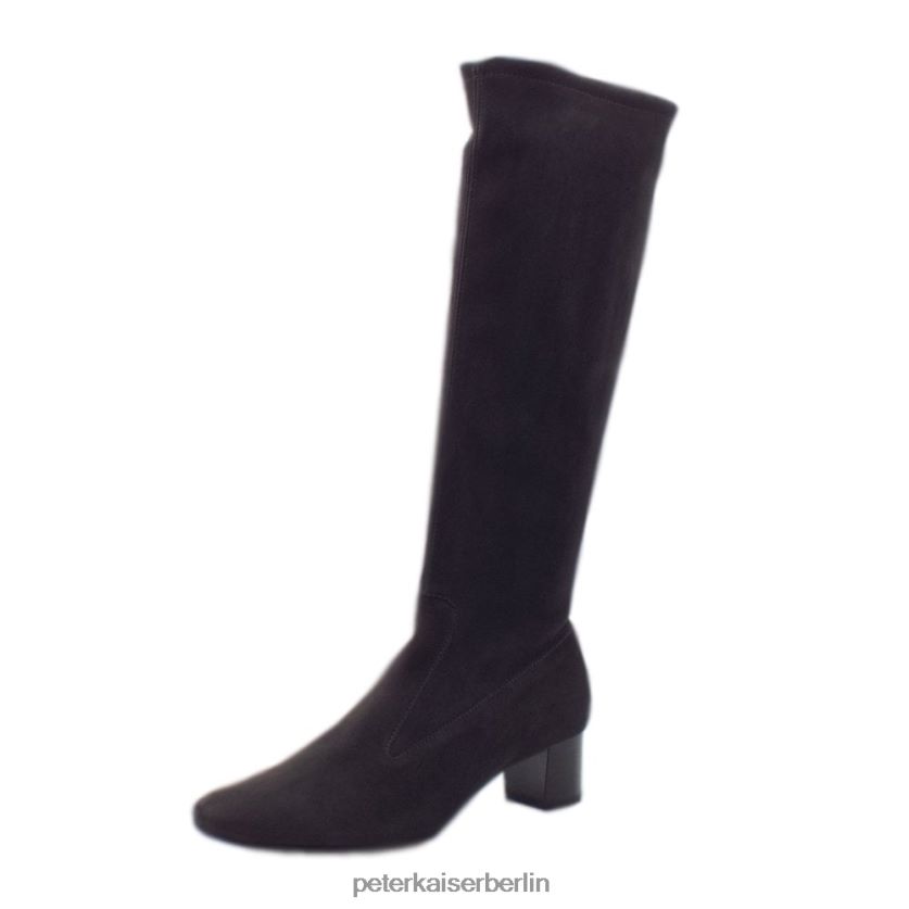 8V264D211 Peter Kaiser Ofela-Stretchstiefel zum Anziehen Carbon-Wildleder Frauen Schuhwerk