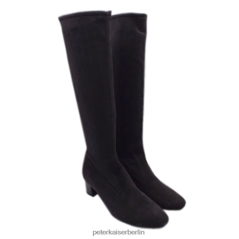 8V264D211 Peter Kaiser Ofela-Stretchstiefel zum Anziehen Carbon-Wildleder Frauen Schuhwerk