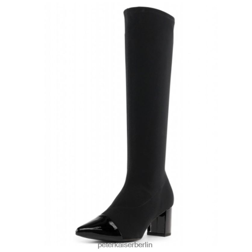 8V264D213 Peter Kaiser Bettina Pull-on-Stretch-Kniehohe Stiefel Schwarz Frauen Schuhwerk
