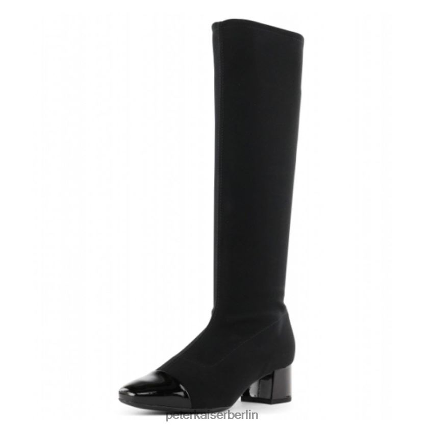 8V264D214 Peter Kaiser Tinja Pull-on-Stretch-Kniehohe Stiefel Schwarz Frauen Schuhwerk