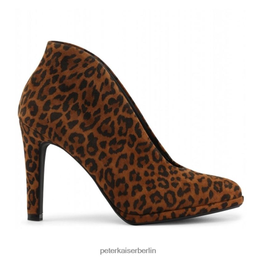 8V264D205 Peter Kaiser Haley Schuhstiefel Leoparden-Wildleder Frauen Schuhwerk