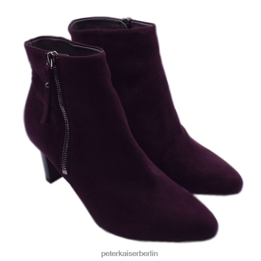 8V264D206 Peter Kaiser Marian Fashion Stiefeletten weinrotes Wildleder Frauen Schuhwerk