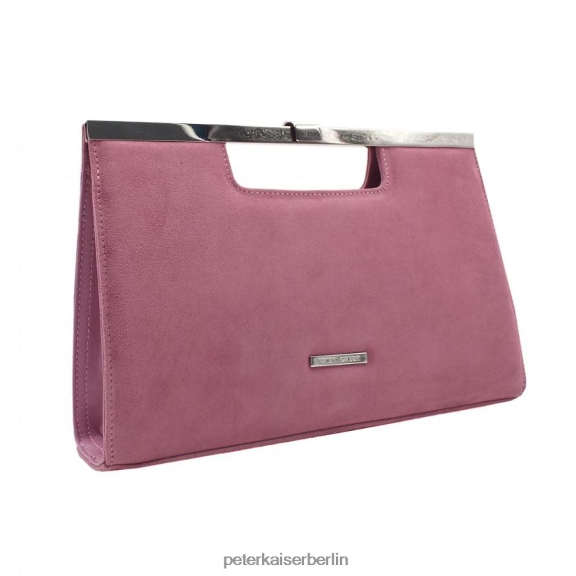 8V264D244 Peter Kaiser Wye stilvolle Clutch-Tasche Cassis-Wildleder Frauen Zubehör