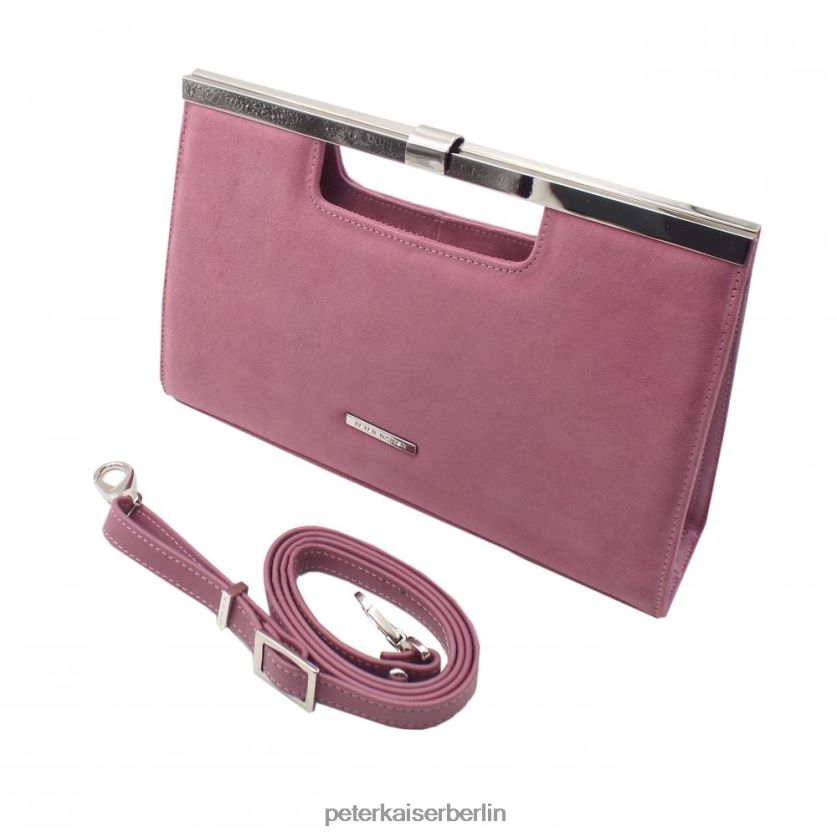 8V264D244 Peter Kaiser Wye stilvolle Clutch-Tasche Cassis-Wildleder Frauen Zubehör