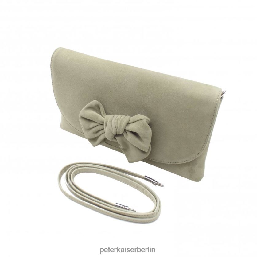 8V264D245 Peter Kaiser Kerspi stilvolle Clutch mit Schleife Yucca-Wildleder Frauen Zubehör