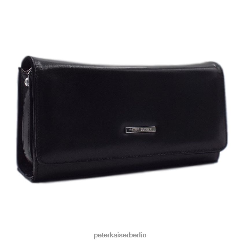 8V264D250 Peter Kaiser Lanelle-Clutch aus Leder schwarzer Chevrolet Frauen Zubehör