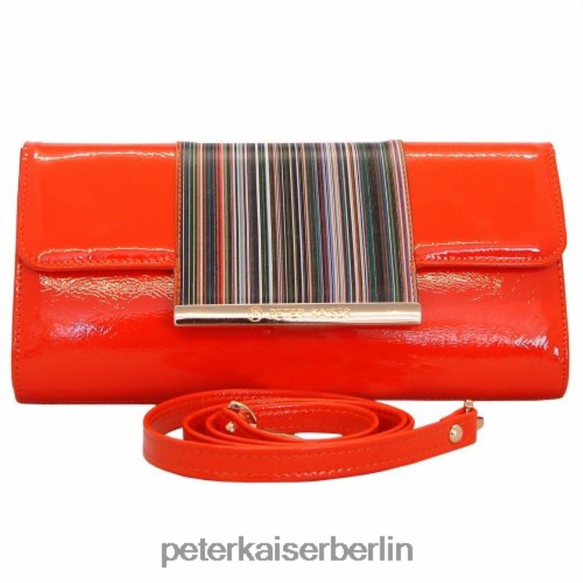8V264D257 Peter Kaiser Berta Mandarin Lackkupplung mit mehrfarbigem Mandarin Frauen Zubehör