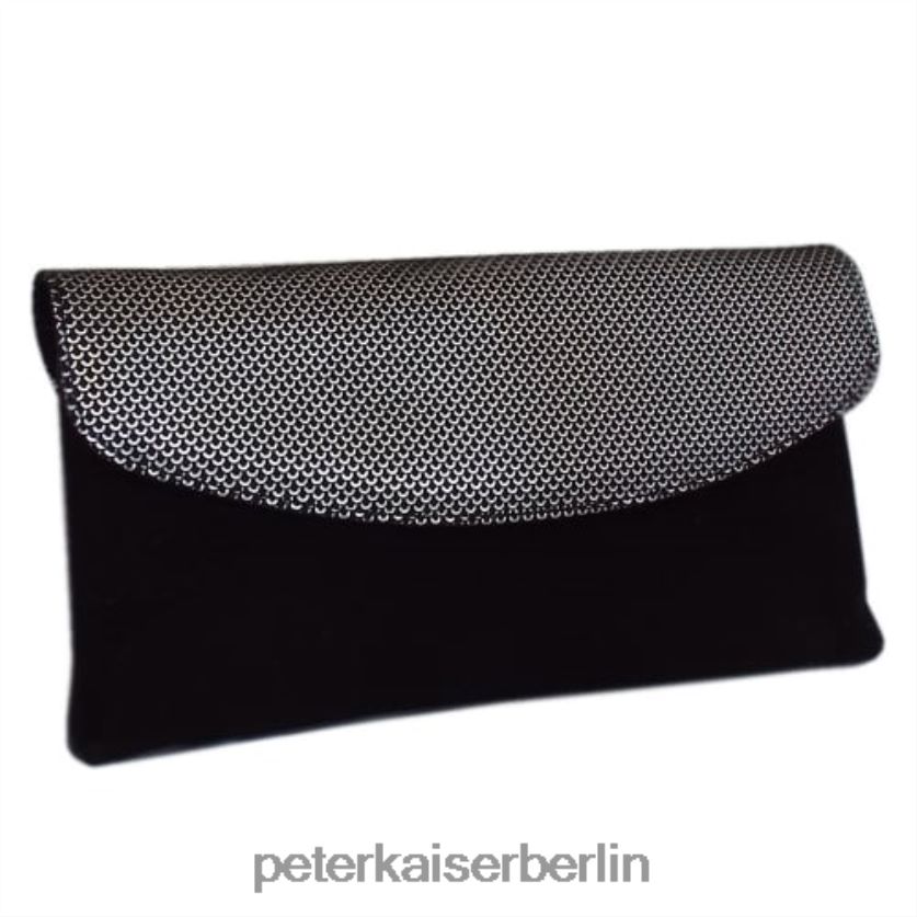 8V264D265 Peter Kaiser Winema-Clutch schwarzes Wildleder Frauen Zubehör