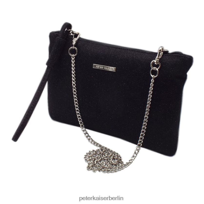 8V264D274 Peter Kaiser Stilvolle Clutch von Saldina edler schwarzer Schimmer Frauen Zubehör