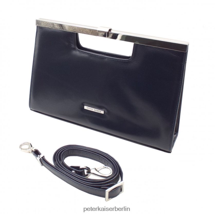 8V264D275 Peter Kaiser Stylische Wye Notte-Clutch aus marineblauem Leder Notte Chevrolet Frauen Zubehör